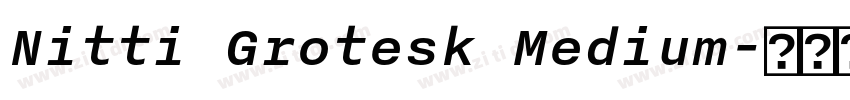 Nitti Grotesk Medium字体转换
